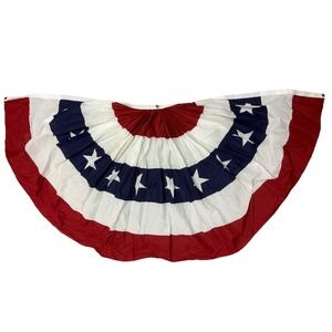 Vintage Bunting Flag Banner American Patriotic Stars Bars USA Decor Large 3x6 ft